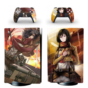 Mikasa Attack On Titan PS5 Skin Sticker Decal