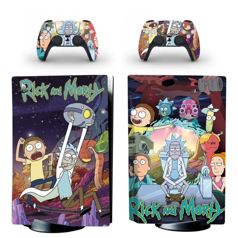 Rick And Morty PS5 Skin Sticker Decal for Steam Deck