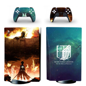 Attack On Titan Skin Sticker Decal For PlayStation 5