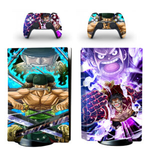 One Piece Luffy Zoro PS5 Skin Sticker Decal