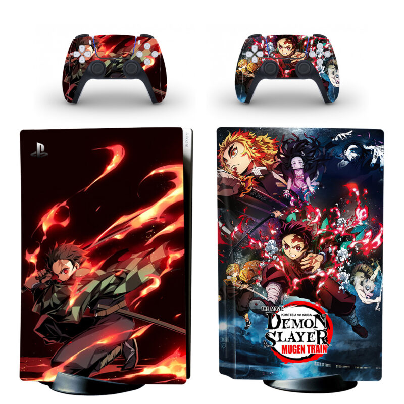 Demon Slayer Kimetsu No Yaiba PS5 Skin Sticker Decal