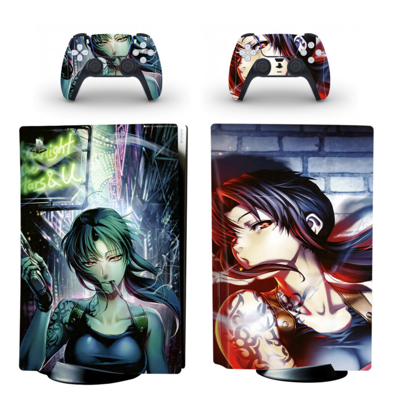 Black Lagoon Revy PS5 Skin Sticker Decal