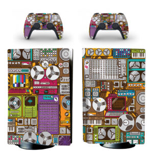 DJ Pattern PS5 Skin Sticker Decal