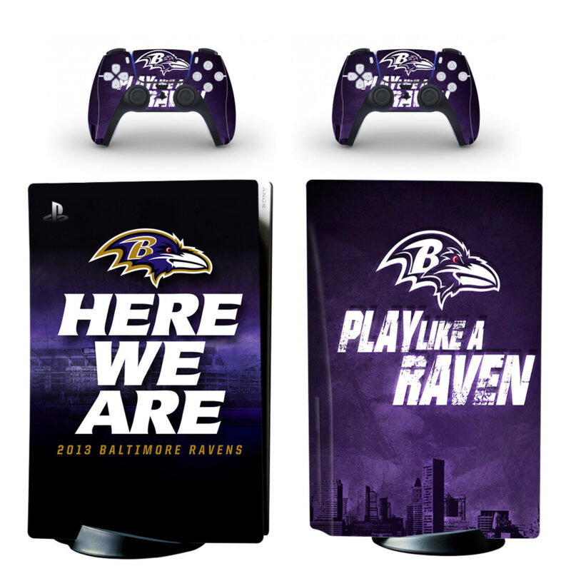 Play Like A Raven Skin Sticker Decal For PlayStation 5