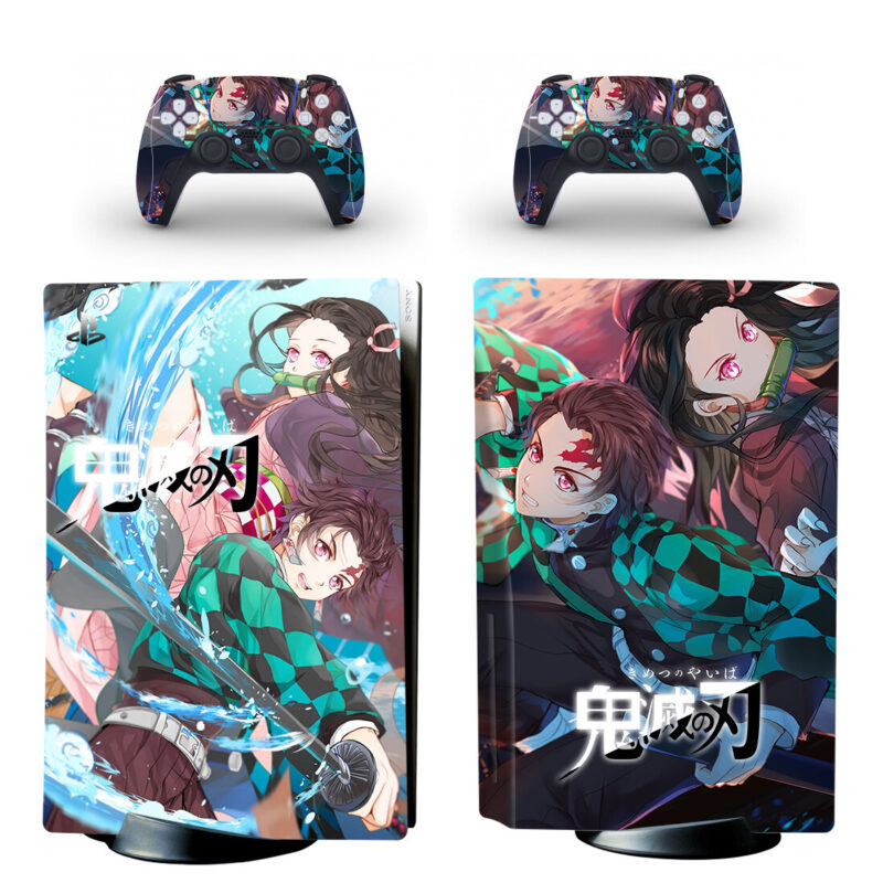 Demon Slayer PS5 Skin Sticker Decal Design 1