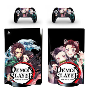 Demon Slayer Kimetsu No Yaiba Skin Sticker For PS5 Skin And Controllers