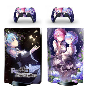 Re Zero Starting Life in Another World Skin Sticker For PS5 Skin And Controllers