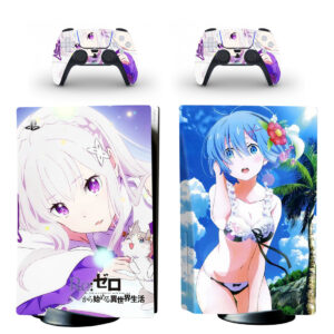 Re Zero Starting Life in Another World PS5 Skin Sticker Decal Design 1