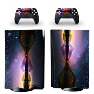 Galaxy Purple PS5 Skin Sticker Decal