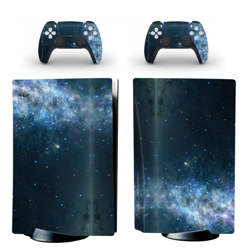 Galaxy Blue PS5 Skin Sticker Decal