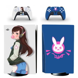 Dva Fanart PS5 Skin Sticker Decal