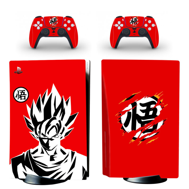 Goku Skin Sticker Decal For PlayStation 5