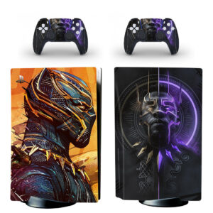 Black Panther Neon PS5 Skin Sticker Decal