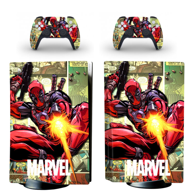 Deadpool Marvel PS5 Skin Sticker Decal