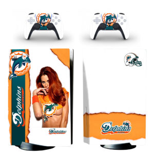 Dolphins Miami PS5 Skin Sticker Decal