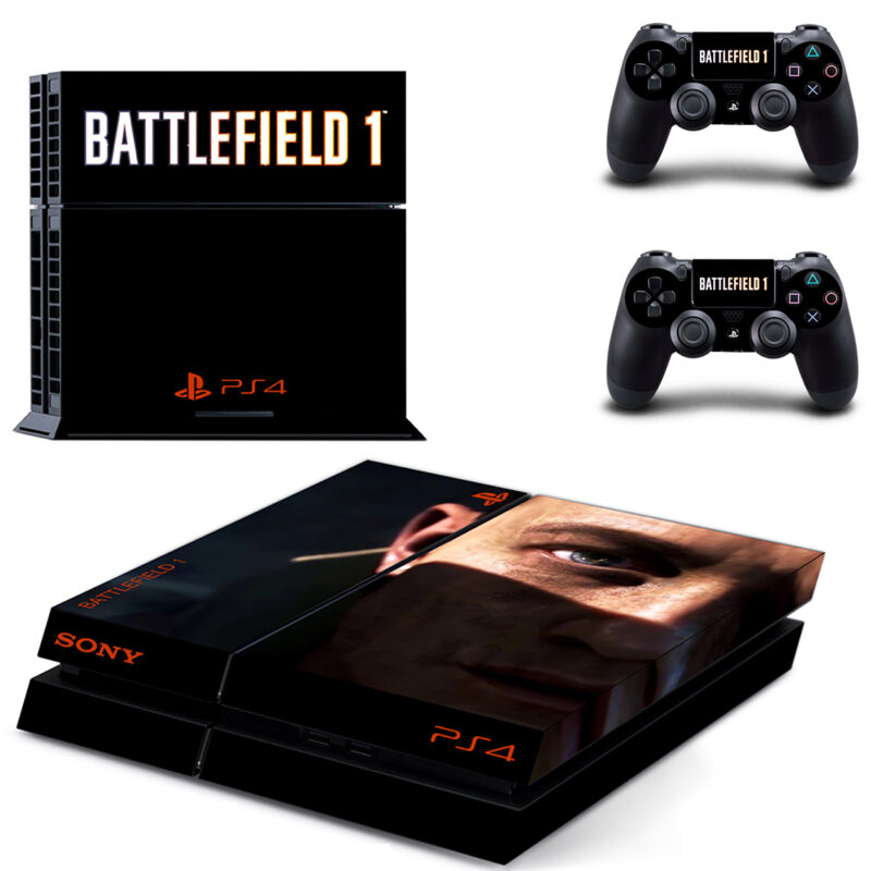 Battlefield Skin Sticker For PS4 Two Controllers