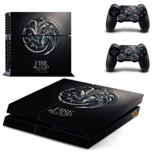 Fire and Blood Targaryen Skin Sticker For PS4 Controllers