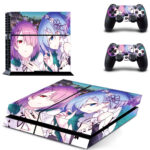 Re Zero kara Hajimeru Isekai Seikatsu PS4 Skin Sticker Decal