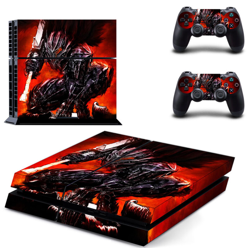 Guts Berserk Armor Skin Sticker For PS4 Skin And Controllers