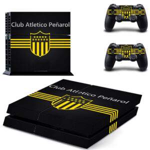 Club Atletico Penarol Skin Sticker For PS4 Skin And Two Controllers