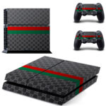 GUCCI Skin Sticker For PS4 Skin And Two Controllers