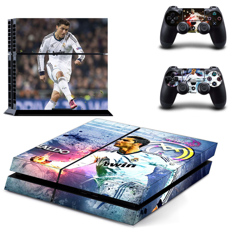 Bwin Ronaldo Skin Sticker For PS4 Skin And Two Controllers