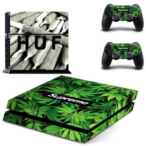 Huf Leaves Skin Sticker For PS4 Skin And Two Controllers