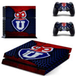 Club Universidad de Chile Logo Skin Sticker For PS4 Skin And Two Controllers