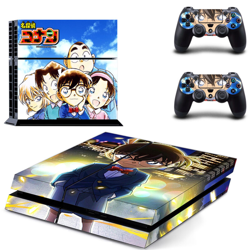 Detective Conan Skin Sticker For PS4 Skin And Two Controllers