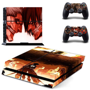 Attack On Titan Skin Sticker For PS4 Skin And Controllers