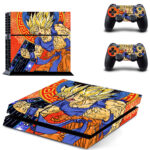 Goku Skin Sticker For PS4 Skin And Two Controllers