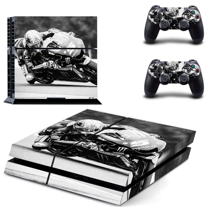 Motogp Black And White PS4 Skin Sticker Decal