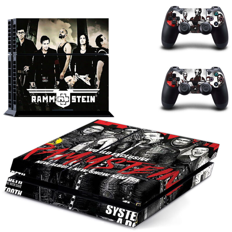 Rammstein Skin Sticker For PS4 Skin And Two Controllers