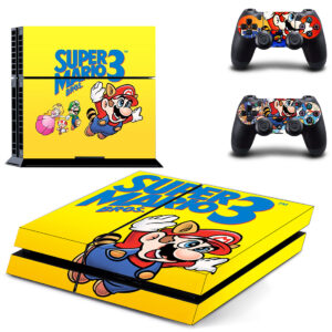 Super Mario Bros 3 Skin Sticker For PS4 Skin And Two Controllers