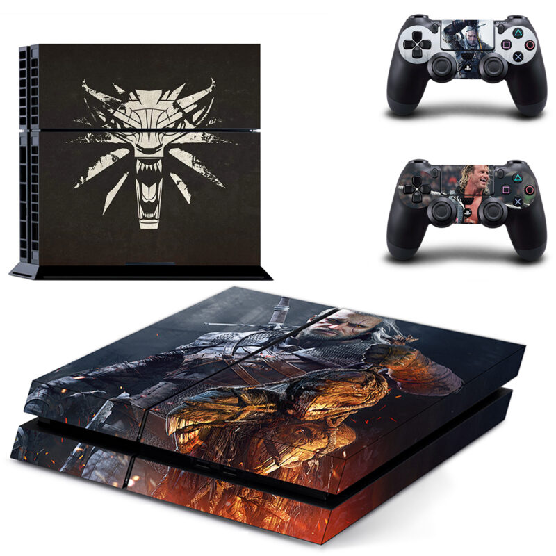 Celular The Witcher Skin Sticker For PS4 Skin And Two Controllers