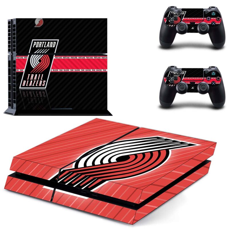 Portland Trail Blazers Skin Sticker Decal Cover For PlayStation 4