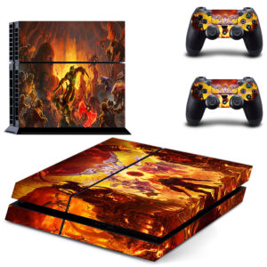 Doom Eternal Skin Sticker For PS4 Skin And Two Controllers