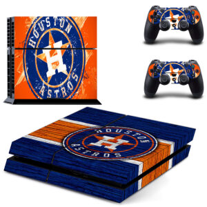 Houston Astros Skin Sticker For PS4 Skin And Controllers