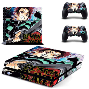 Demon Slaver Skin Sticker For PS4 Skin And Two Controllers