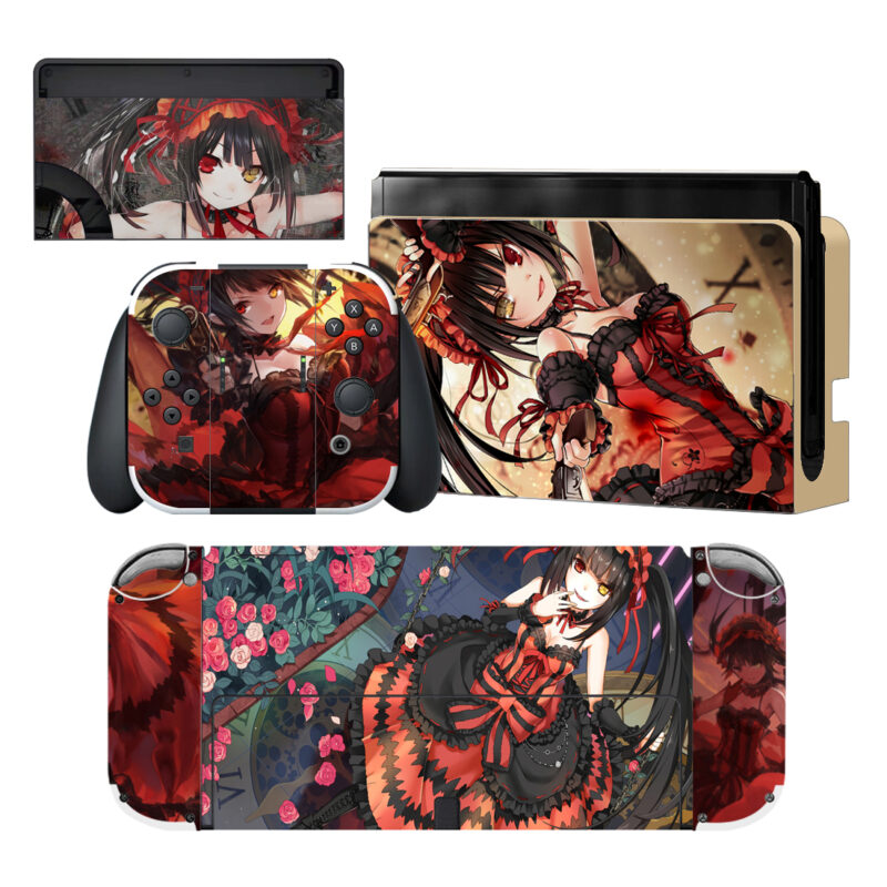 Kurumi Tokisaki Nintendo Switch OLED Skin Sticker Decal