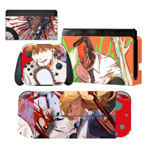 Chainsaw Man Skin Sticker For Nintendo Switch OLED Design 1