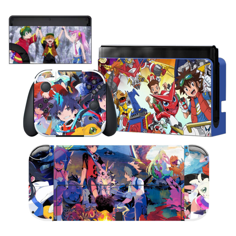 Digimon Xros Wars Nintendo Switch OLED Skin Sticker Decal