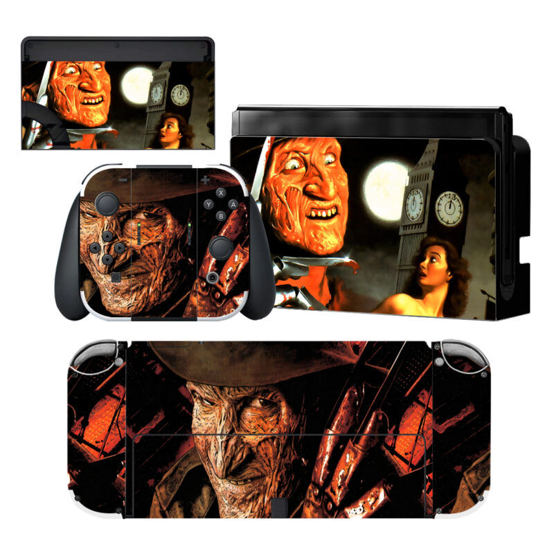 A Nightmare On Elm Street Skin Sticker For Nintendo Switch