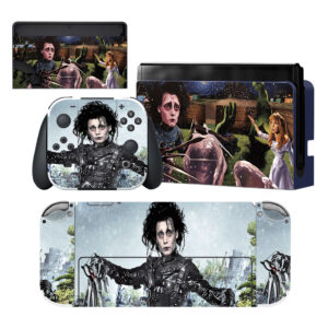 Edward Scissorhands Skin Sticker For Nintendo Switch