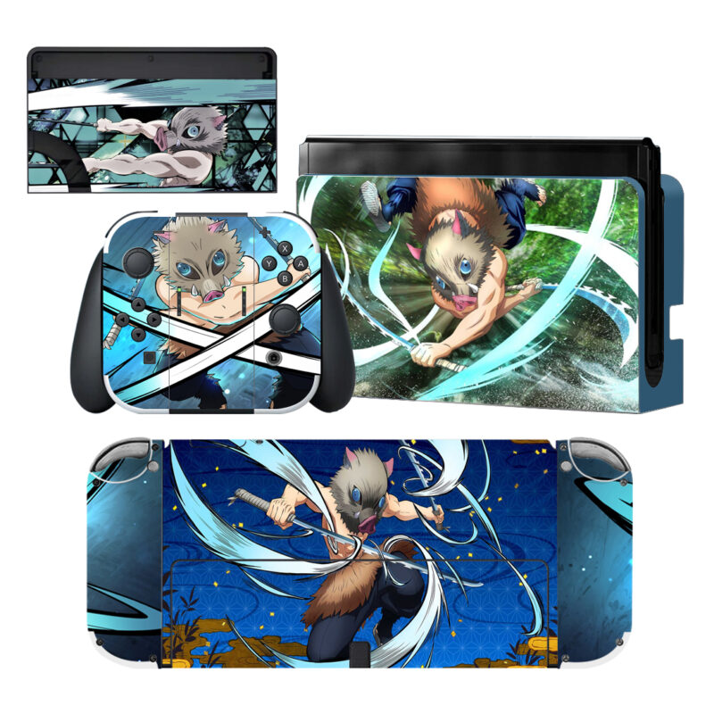 Inosuke Hashibira Skin Sticker For Nintendo Switch