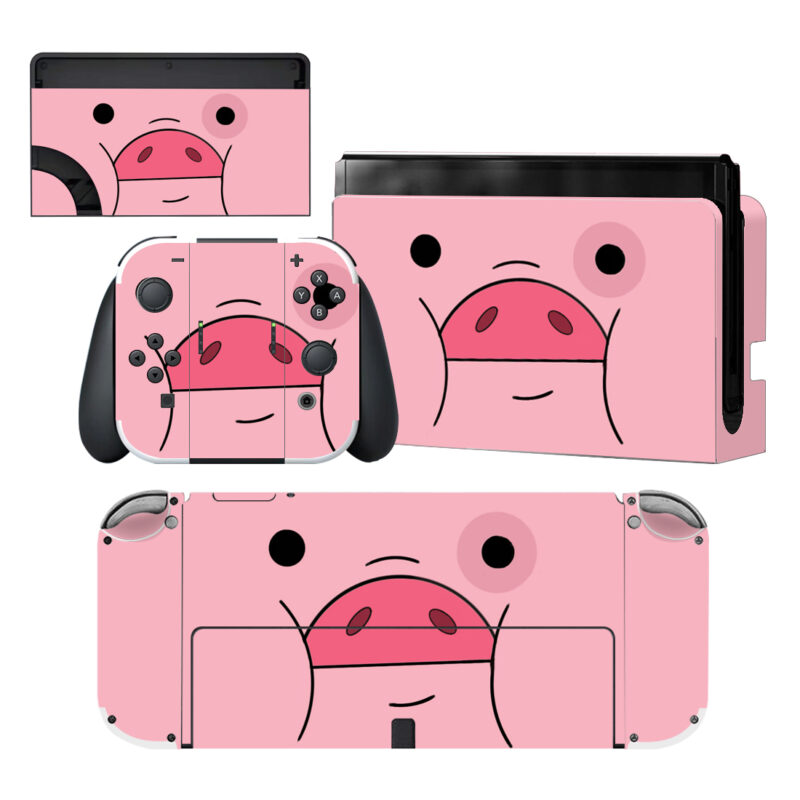 Pig Cartoon Skin Sticker For Nintendo Switch