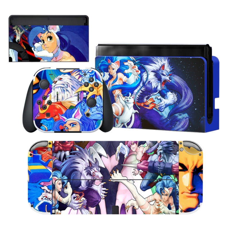 Darkstalkers Resurrection Skin Sticker For Nintendo Switch