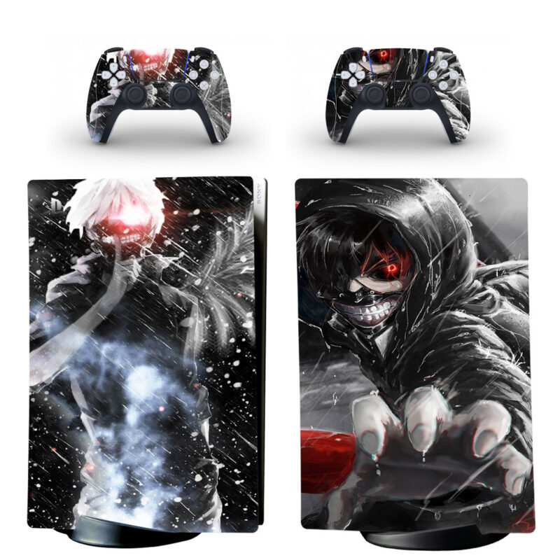 Tokyo Ghoul Kaneki Rain Sticker Decal For PlayStation 5