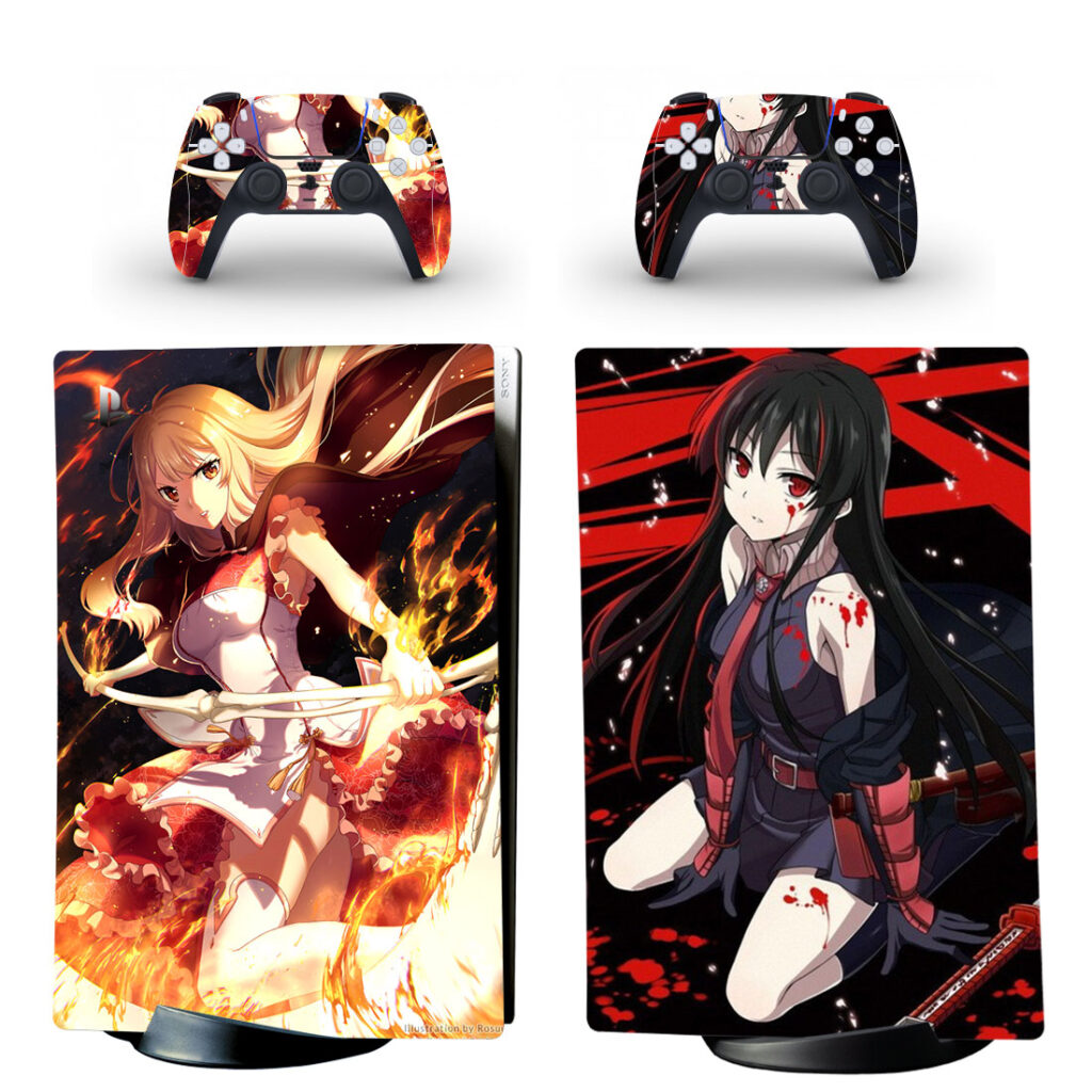 Akame ga Kill Skin Sticker For PS5 Skin And Controllers