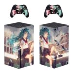 Anime girl Xbox Series X Skin Sticker Decal